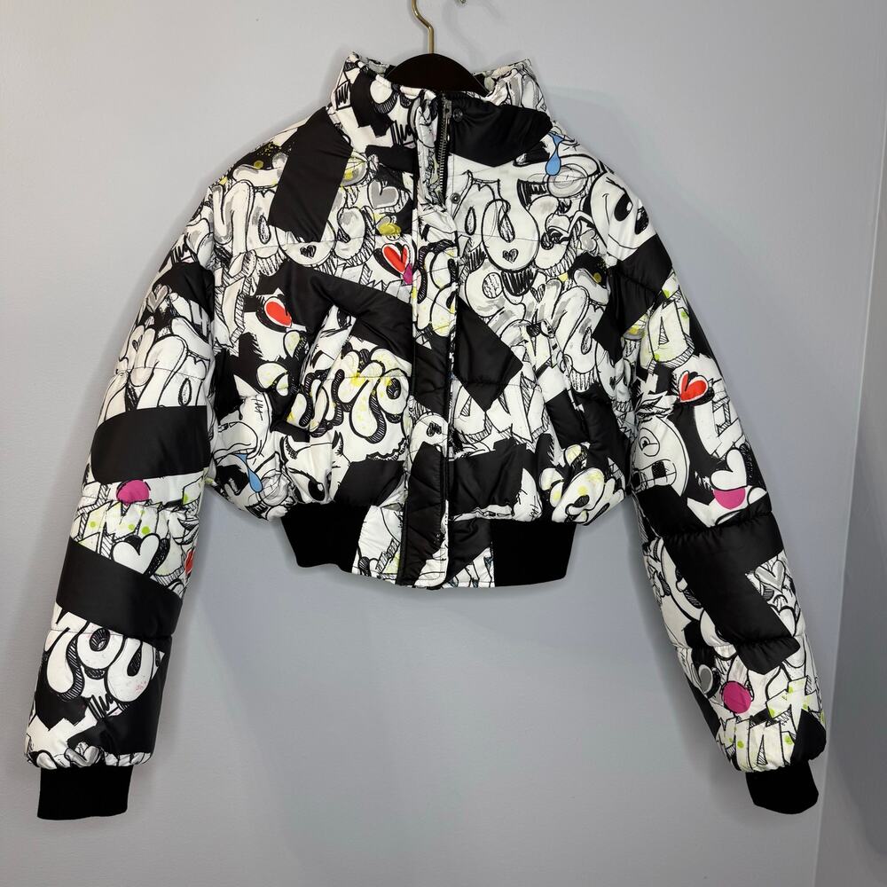 Asos The Emoji Movie Bomber Jacket Allover Printed Sz 8 New